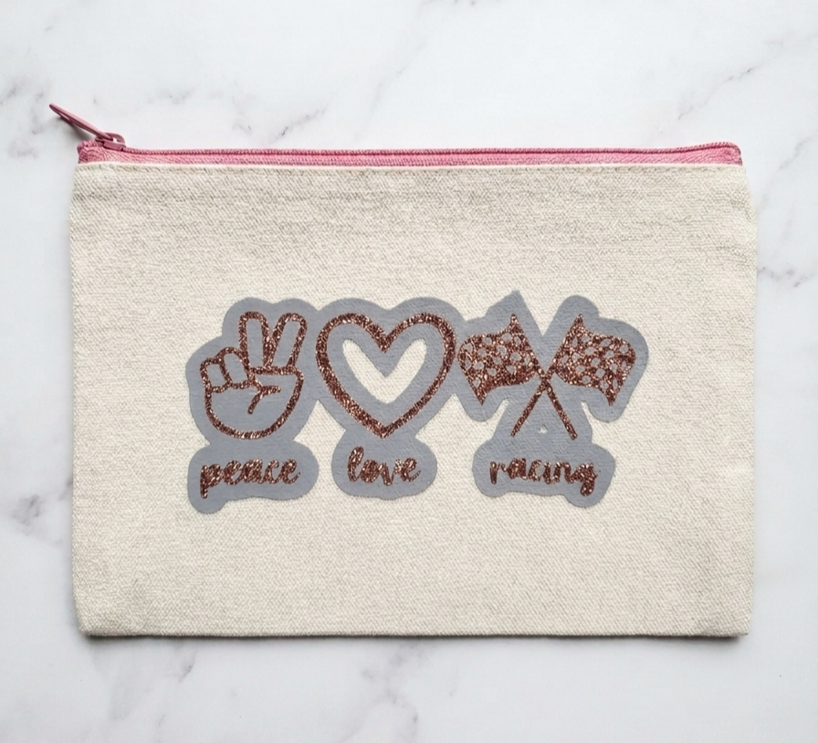 Racing Season Is My Favorite: Canvas Tote & Pouch Set