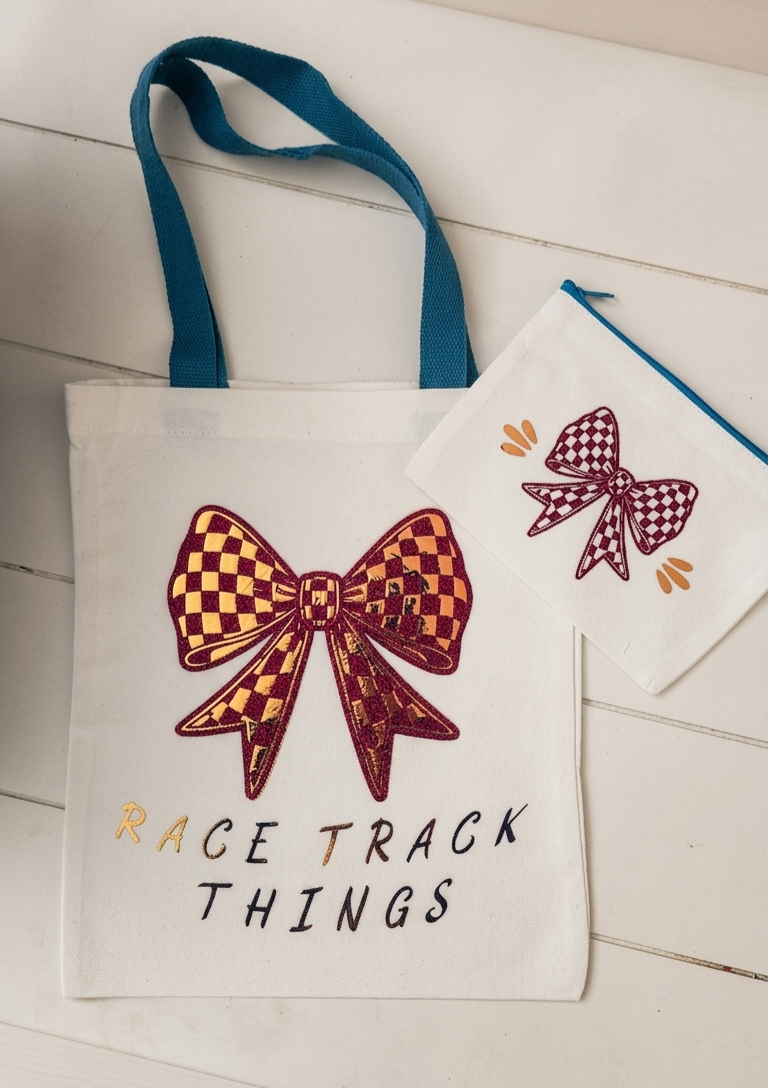 "Racetrack Things" Canvas Bag Set